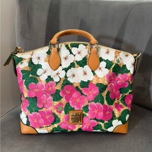 Dooney & Bourkey Floral Domed Geena Satchel
